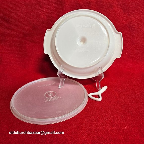 TUPPERWARE Suzette White Relish Dish Tray #608-11 With Lid - Picture 3 of 7